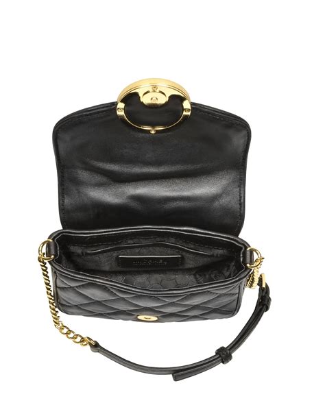 michael kors black crossbody quilted purse|Michael Kors small black crossbody.